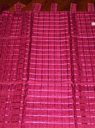 1-X-SPECIAL-LATTICE-TAB-CURTAIN-BURGUNDY-RED-120-cm-X-220-cm-NEW